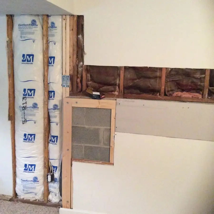 Wall insulation replacement during Odor Removal & Deodorization in El Rio